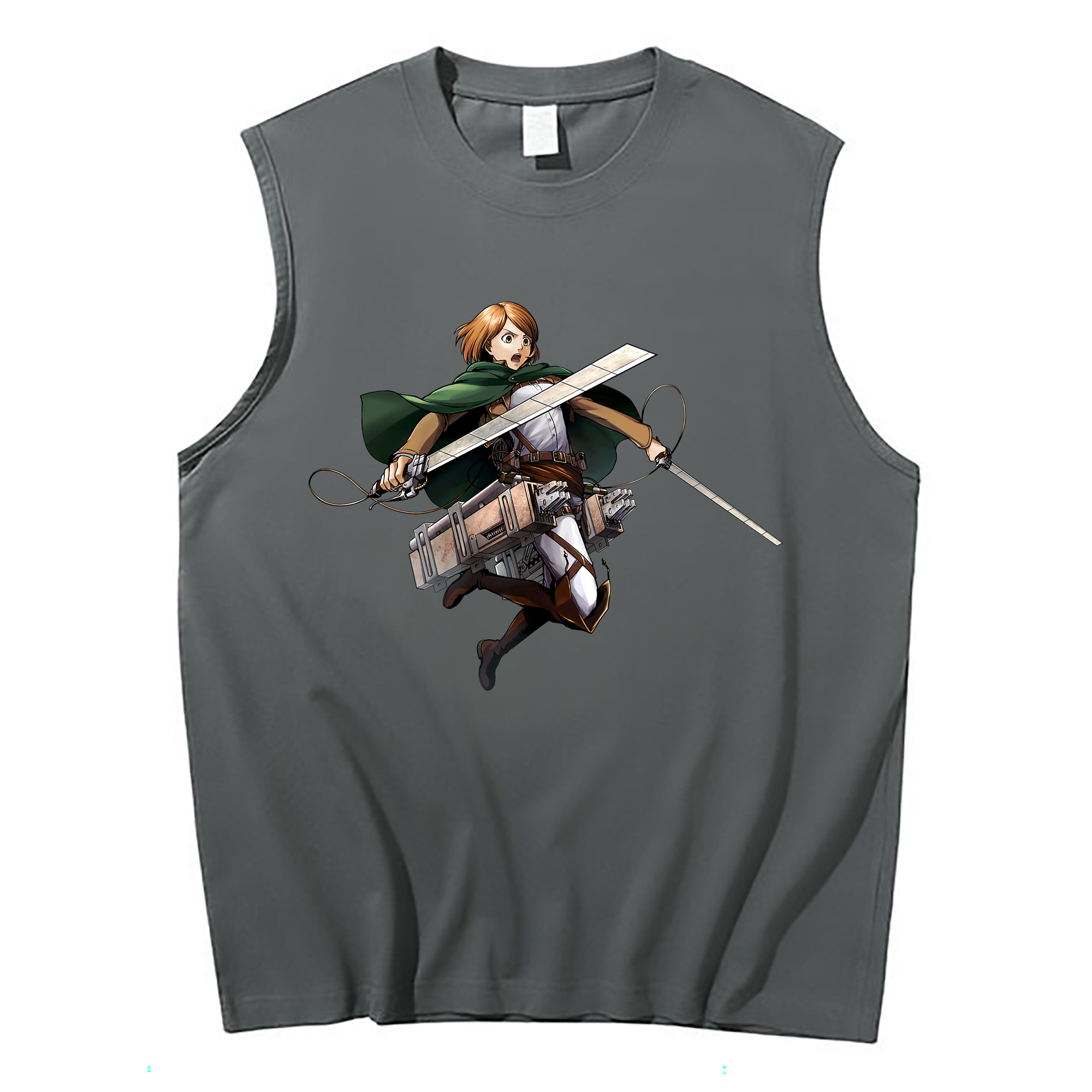 （画像用） 進撃の巨人 ペトラ·ラル Attack on Titan Petra Rall コットン100％タンクトップ（フロントプリント）